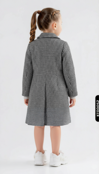 Kız Çocuk Kaban 7-12 Yaş 1050 Mavi - 2