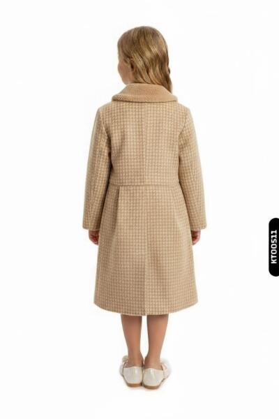 Kız Çocuk Kaban 4-8 Yaş 1052 Bej - 2