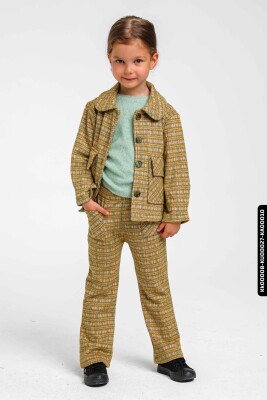 Uzun Kollu Bisiklet Yaka Kız Çocuk Kazak 1-5 Yaş 35619 Açik Yeşil - 3