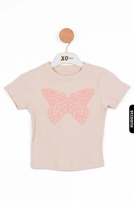 Kız Çocuk Kazak 5-14 Yaş 35800 Pudra - 3