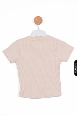 Kız Çocuk Kazak 5-14 Yaş 35800 Pudra - 4