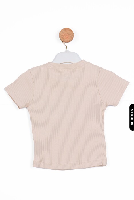 Kız Çocuk Kazak 5-14 Yaş 35800 Pudra - 4