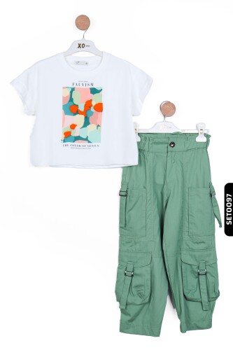 Kız Çocuk Pantolon Takım 5-14 Yeşil - ESCABEL