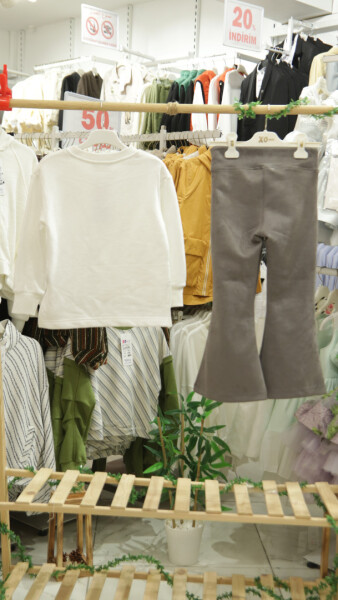 Kız Çocuk 2'li Kombin Takmı 5-14 Yaş SET0405 Antrasıt - 4