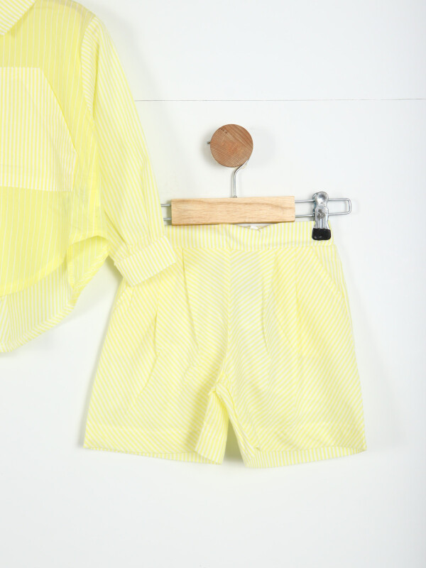 Kız Çocuk Alt Üst Kombin Takmı 9ay - 4Yaş SET0294 Sarı - 2