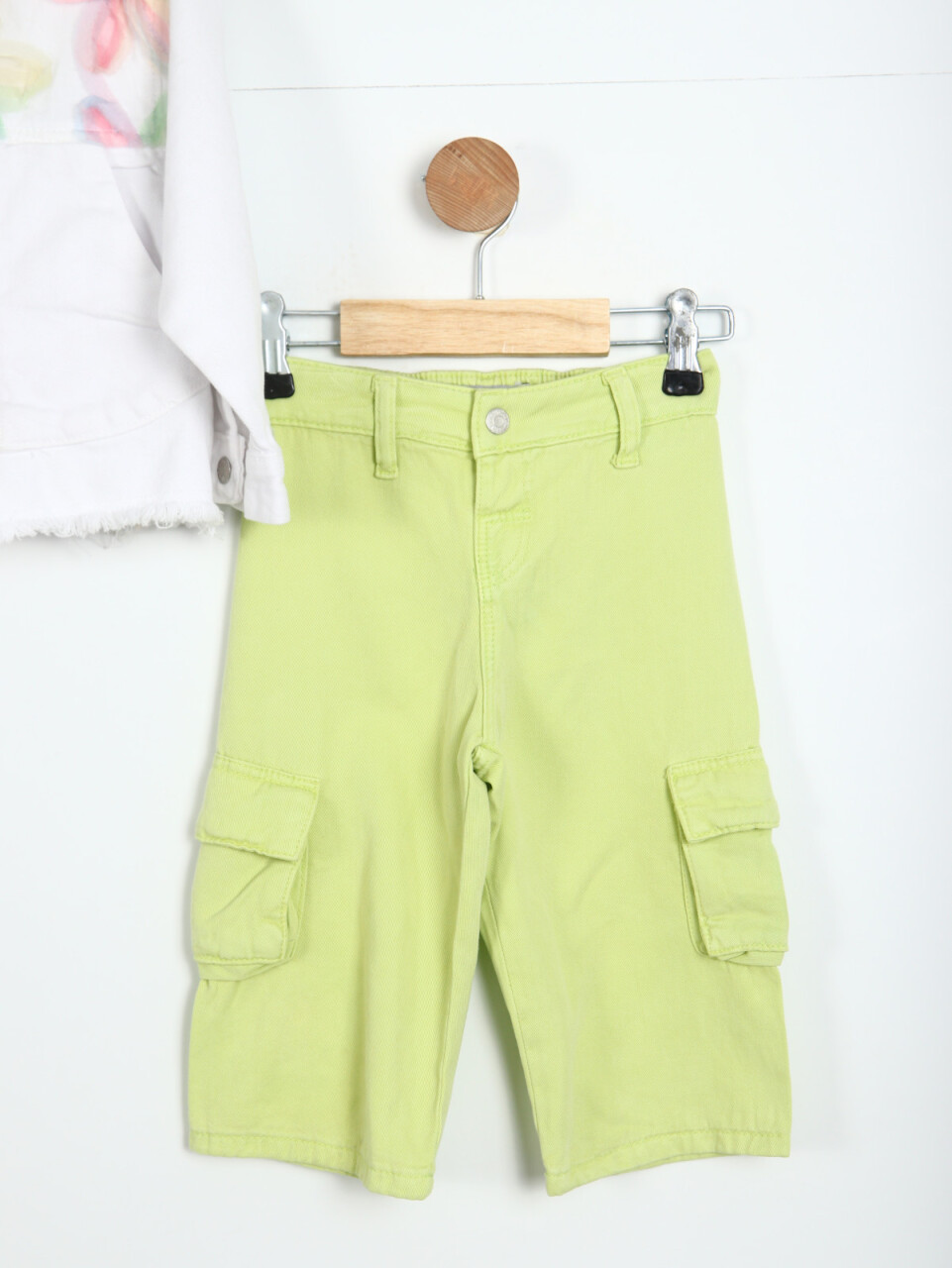 Kız Çocuk Kombin Takmı 1-5 Yaş SET0296 limonlu yeşil - 3