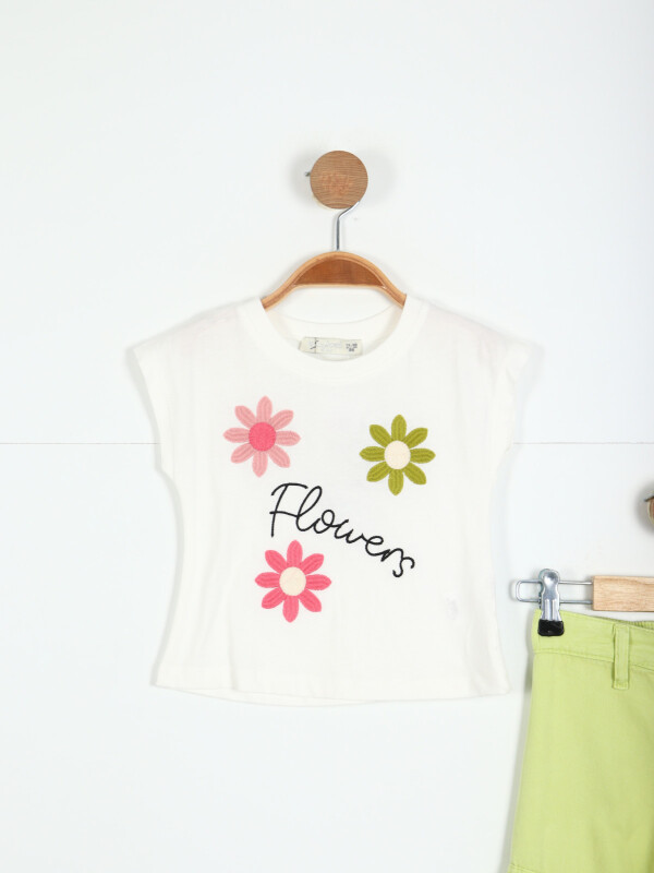 Kız Çocuk Kombin Takmı 1-5 Yaş SET0296 limonlu yeşil - 4