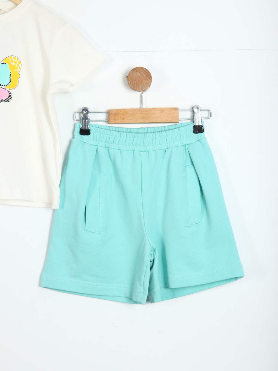 Kız Çocuk Kombin Takmı 4-8 Yaş SET0299 Mavi - 3