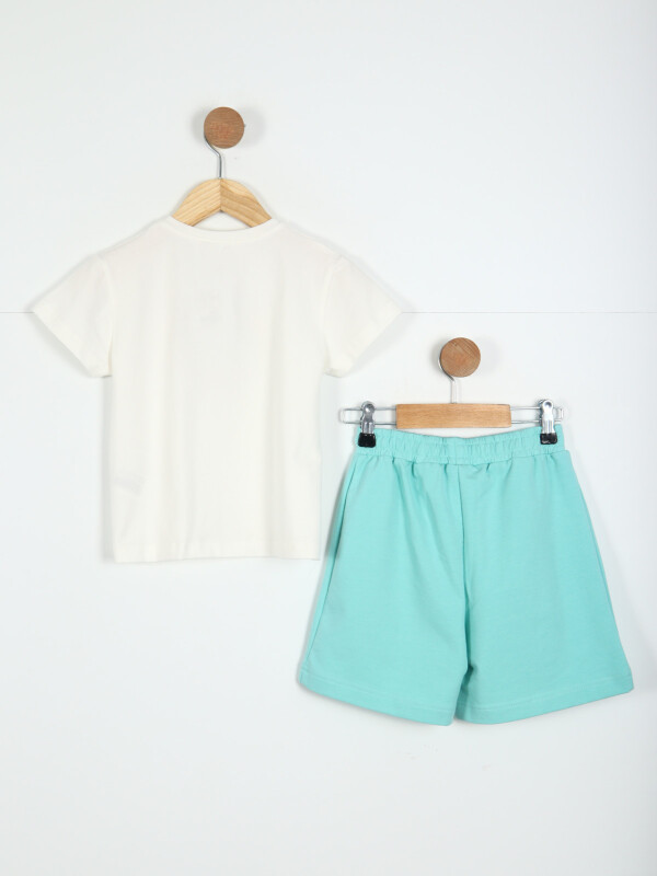 Kız Çocuk Kombin Takmı 4-8 Yaş SET0299 Mavi - 4