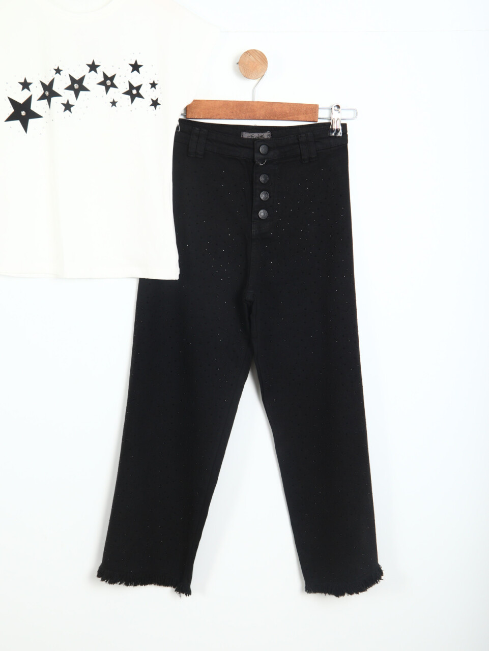 Kız Çocuk Kombin Takmı 5-13 Yaş SET0305 Siyah - 3