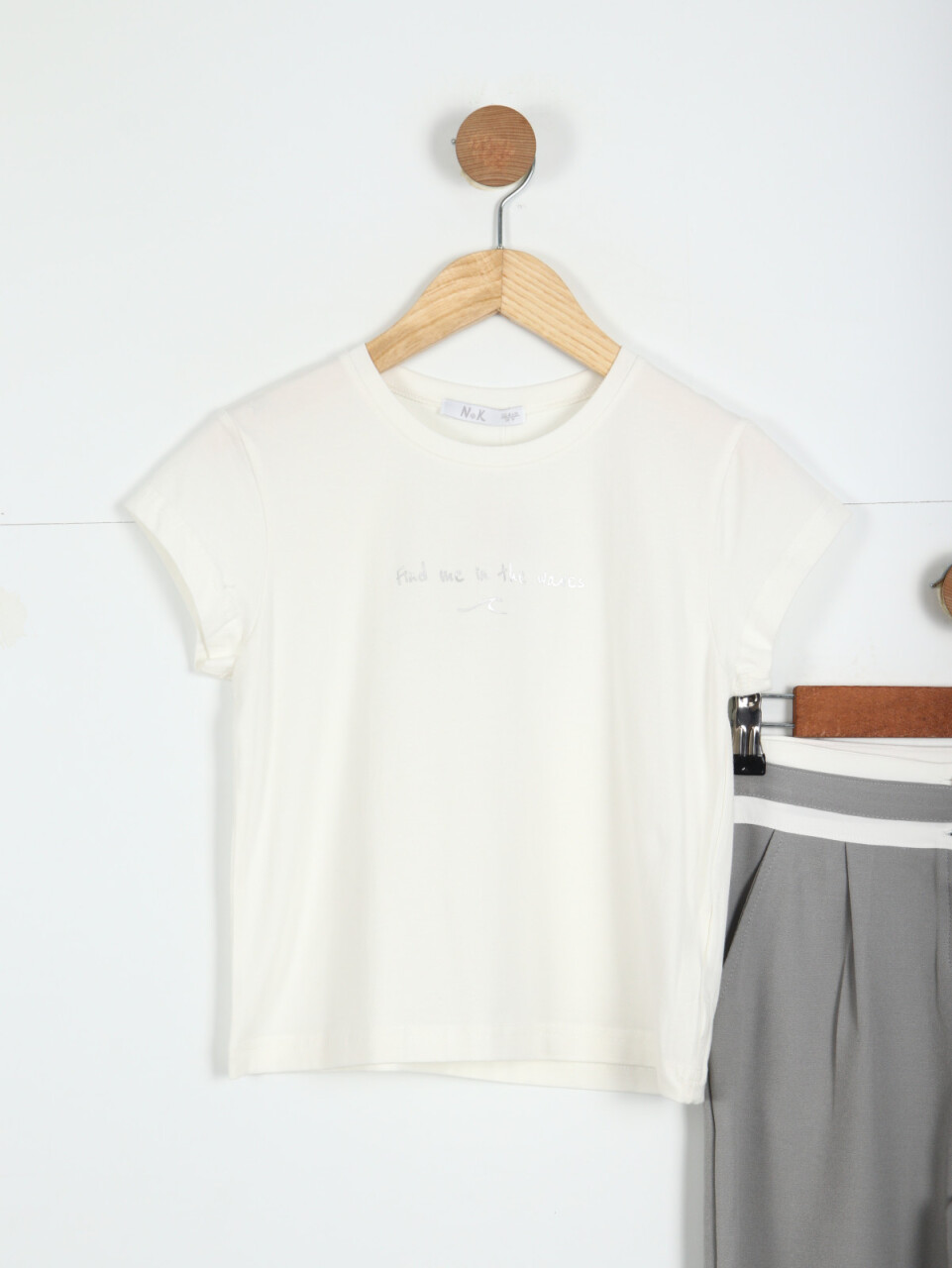 Kız Çocuk Kombin Takmı 8-14 Yaş SET0315 Gri - 2