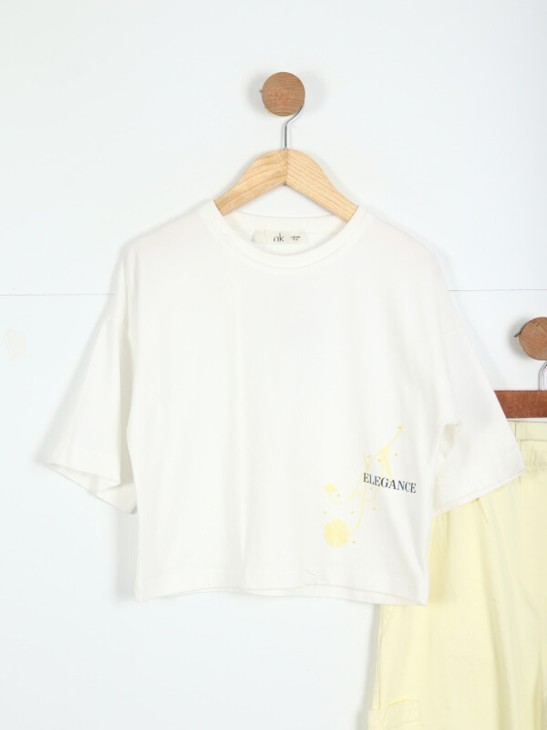 Kız Çocuk Kombin Takmı 10-16 Yaş SET0316 Sarı - 2