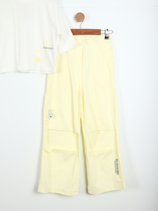 Kız Çocuk Kombin Takmı 10-16 Yaş SET0316 Sarı - 3