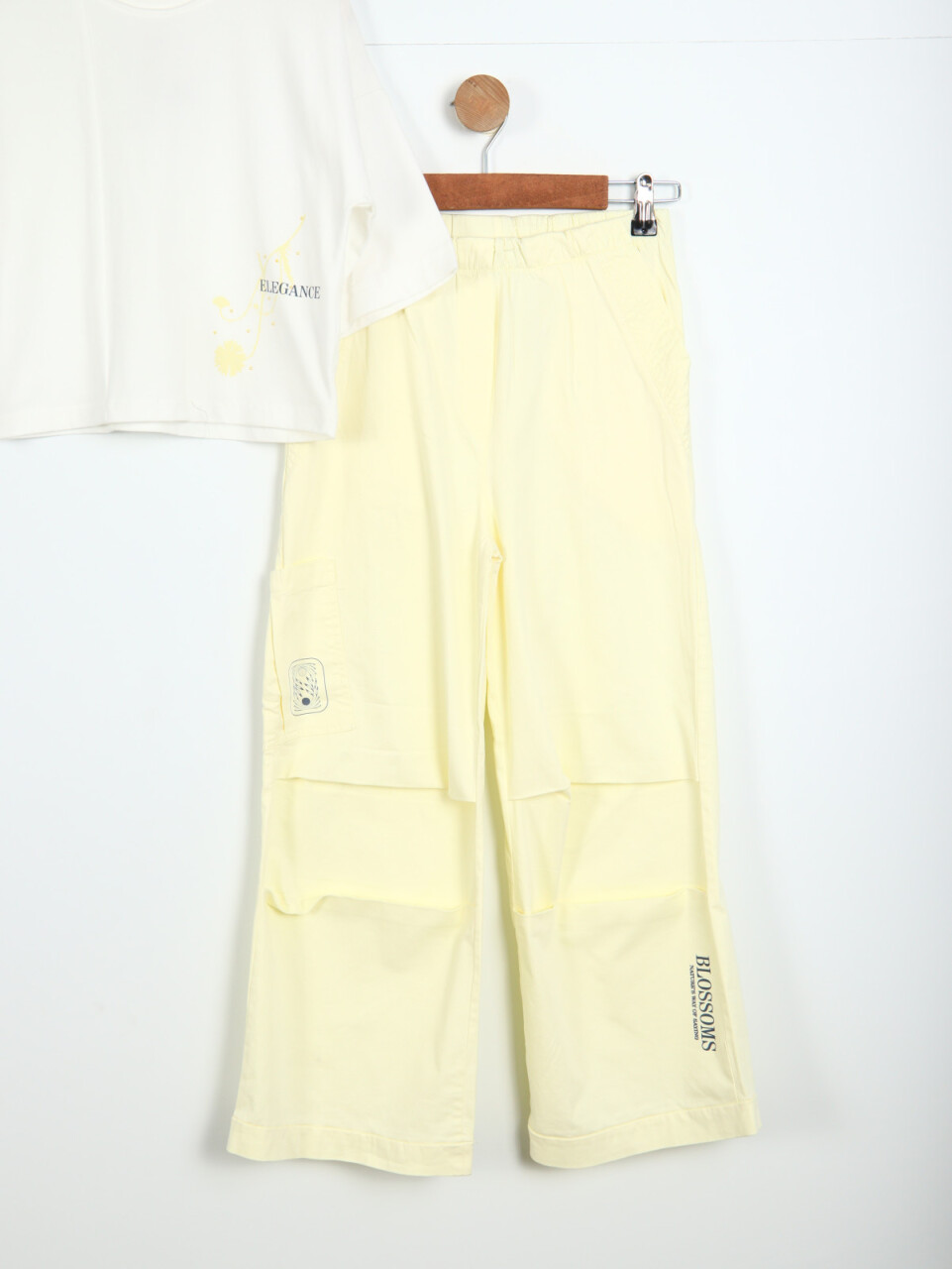 Kız Çocuk Kombin Takmı 10-16 Yaş SET0316 Sarı - 3