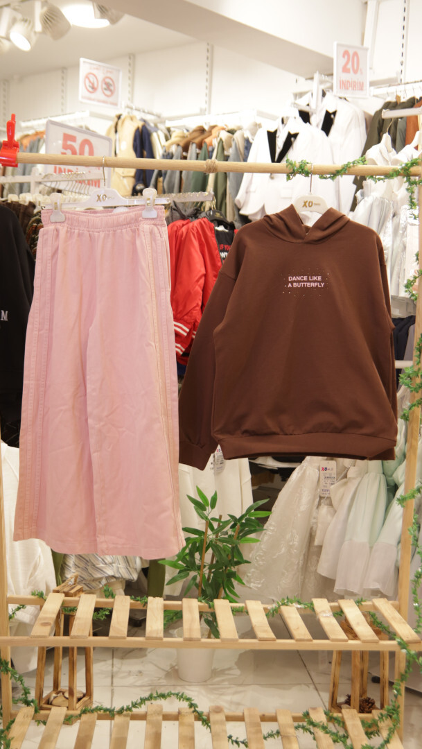 Kız Çocuk 2'li Kombin Takım 8-14 Yaş SET0391 Pembe - 3