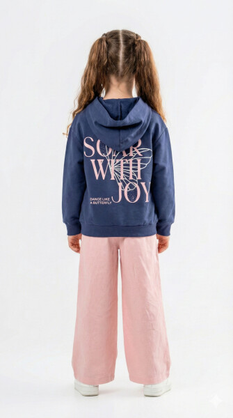 Kız Çocuk 2'li Kombin Takım 8-14 Yaş SET0392 Pembe - 2