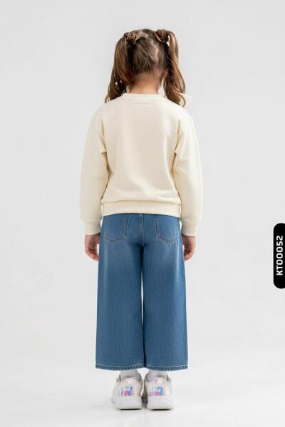 Kız Çocuk 2'li Kombin Takmı 4-8 Yaş SET0411 Mavi - 2