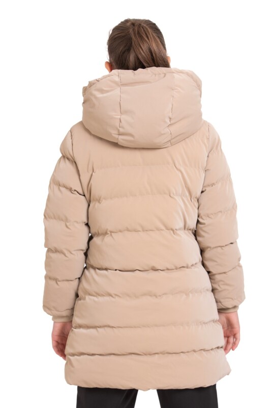 Kız Çocuk Mont 12-15 Yaş 8047 Vizon - 3