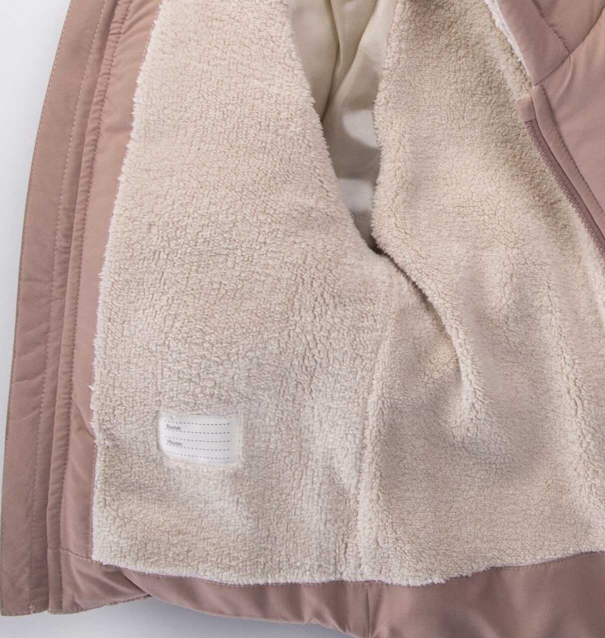 Su Ve Rüzgar Geçiemez Kapüşonlu Şişme Peluş Kışlık Kız Çocuk Mont 2-6 Yaş 50327 Gül Kurusu - 4