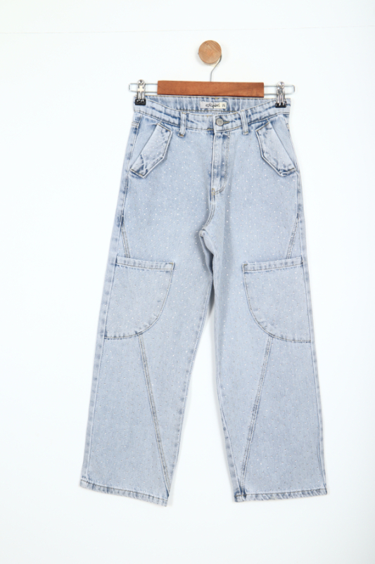 Kız Çocuk Pantolon 4-8 Yaş 24009 - 1
