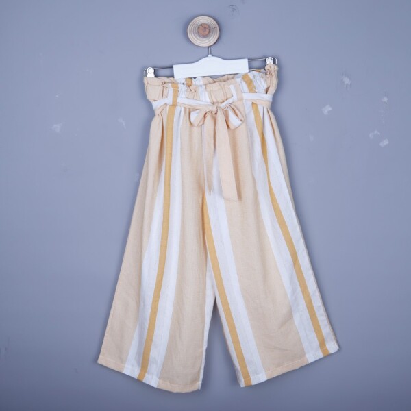 P-003377 (bes 9462) Kız Pantolon 6-14 Yaş Sarı 