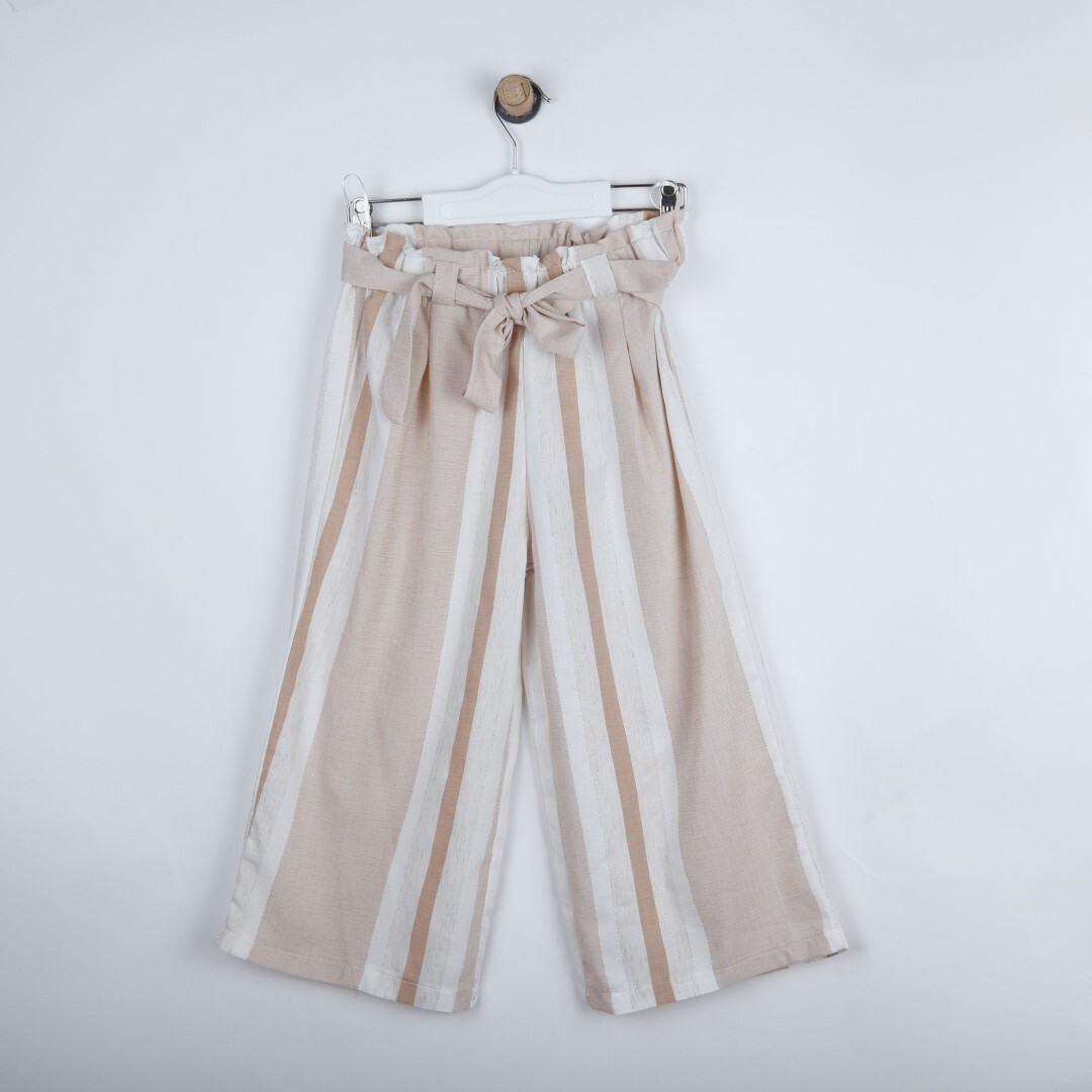 P-003377 (bes 9462) Kız Pantolon 6-14 Yaş Bej - 1