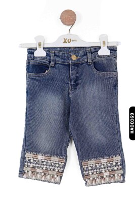 KIZ PANTOLON VE ŞABKA 3-7 YAŞ 2202 Mavi - 2