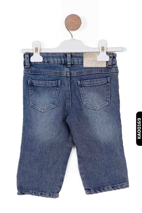 KIZ PANTOLON VE ŞABKA 3-7 YAŞ 2202 Mavi - 3