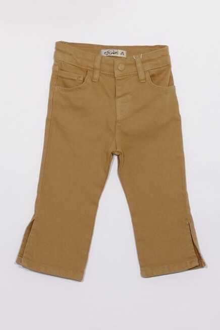 Kız Çocuk Pantolon 1-4 Yaş 25203 Kahverengi - 1