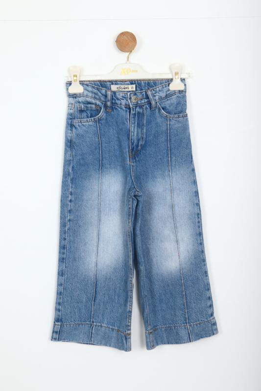 Kız Çocuk Pantolon 4-8 Yaş 25234 Mavi - ESCABEL