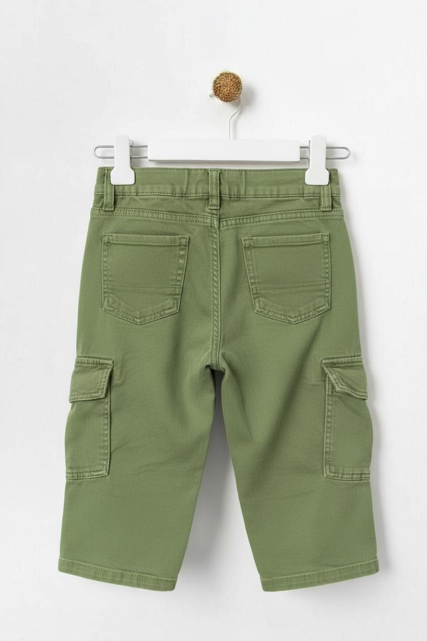 Kız Çocuk Pantolon 1-4 Yaş 25101 Yeşil - 2