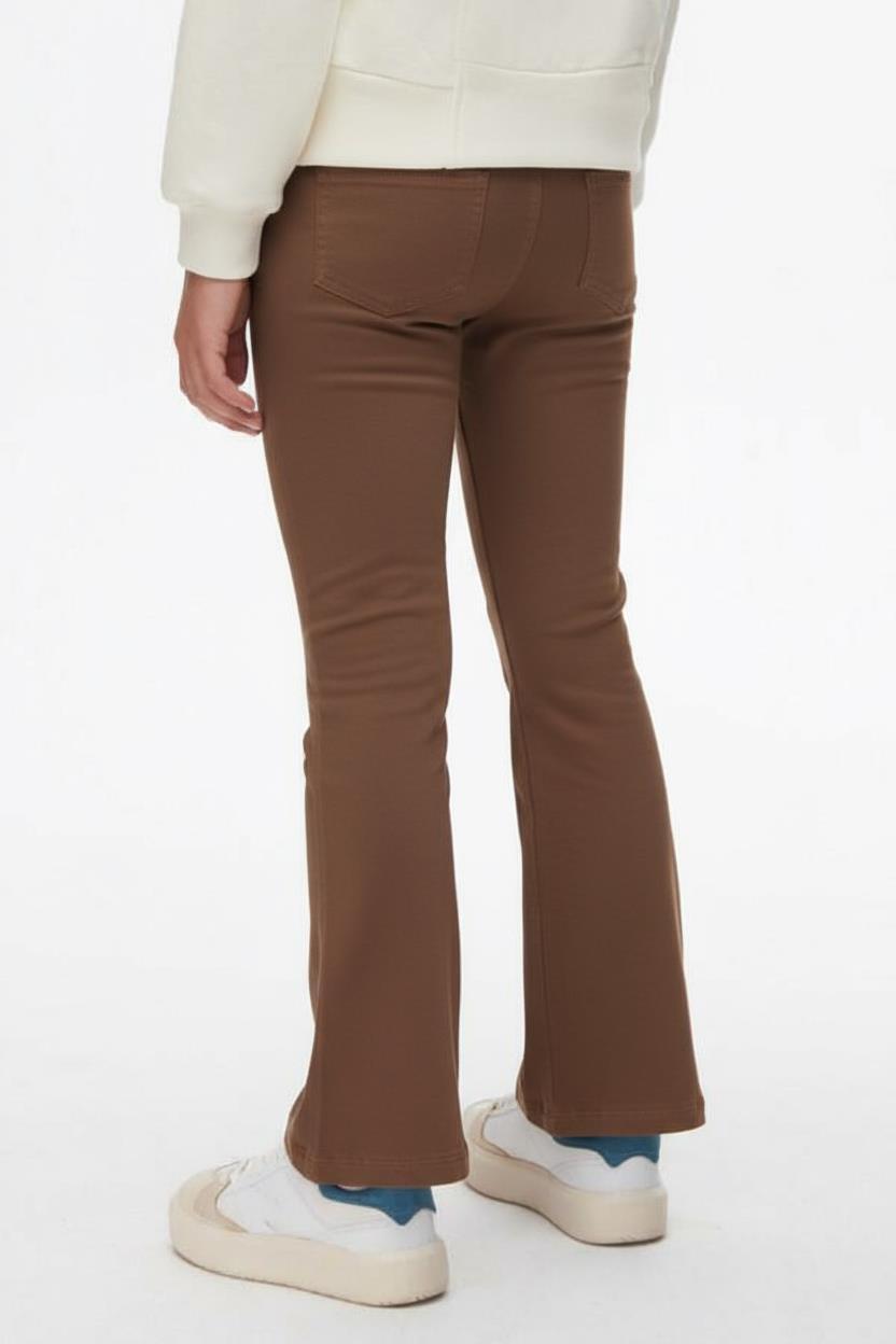 Kız Çocuk Pantolon 5-9 Yaş 35863 Kahve - 2