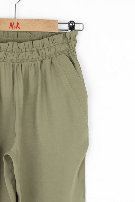 Kız Çocuk Pantolon 8-14 Yaş 58302 Haki - 2