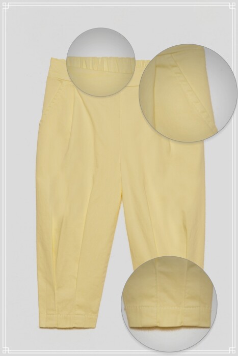 Kız Çocuk Pantolon 1-4 Yaş 58614 Sarı - 3