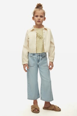 Kız Çocuk Pantolon 4-8 Yaş 58700 Açik Mavi - 2