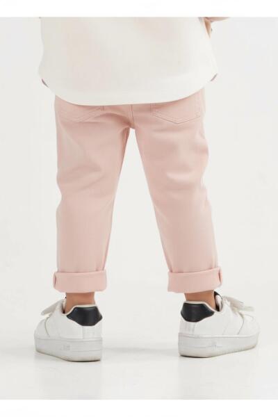 Kız Çocuk Pantolon 1-4 Yaş 59617 Pudra - 2