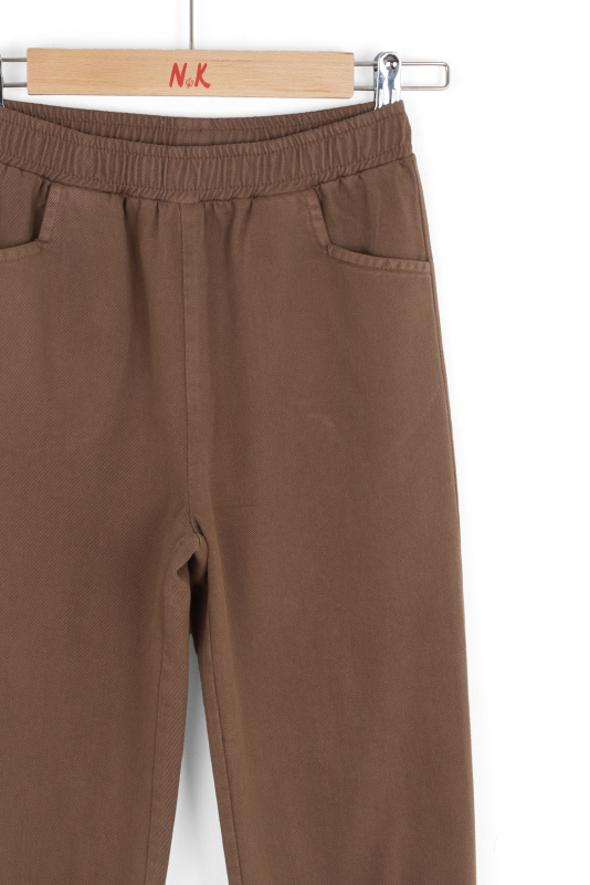 Kız Çocuk Pantolon 4-8 Yaş 59523 Kahverengi - 3