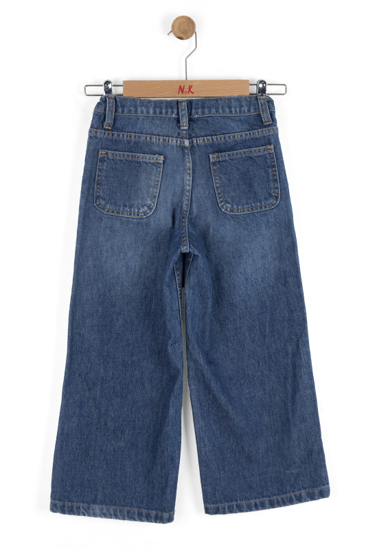 Kız Çocuk Pantolon 4-8 Yaş 59700 Mavi - 2