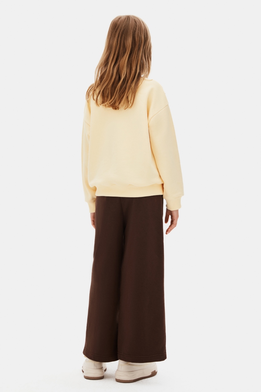 Kız Çocuk Pantolon 8-14 Yaş 59317 Kahve - 4