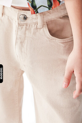 Kız Çocuk Pantolon 4-8 Yaş 56717 Vizon - 2