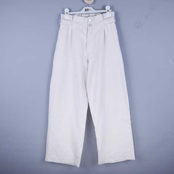 P-003431 (nk 52710) Kız Lizbon Gabaedın Pantolon 8-14 Yaş Krem 