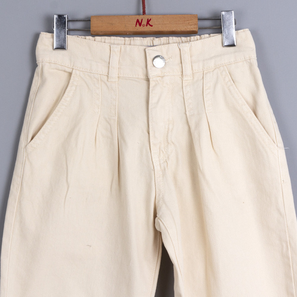 P-003583 (nk 52719) Kız Berlin Pantolon 8-14 Yaş Krem - 2