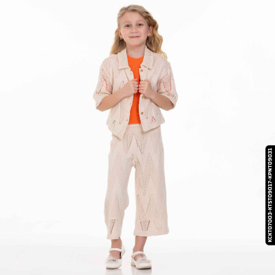 Kız Pantolon 1-5 Yaş 35489 Kpnt09028 Bej - xo kids