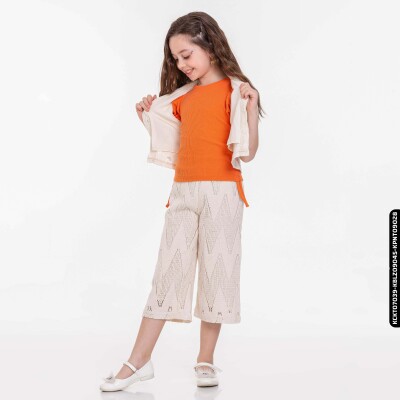 Kız Pantolon 1-5 Yaş 35489 Kpnt09028 Bej - 5