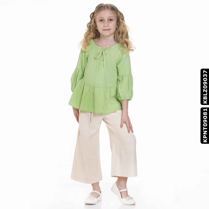 Kız Pantolon 5-9 Yaş 798 Kpnt09081 Test Ekru - 2