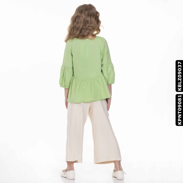 Kız Pantolon 5-9 Yaş 798 Kpnt09081 Test Ekru - 4