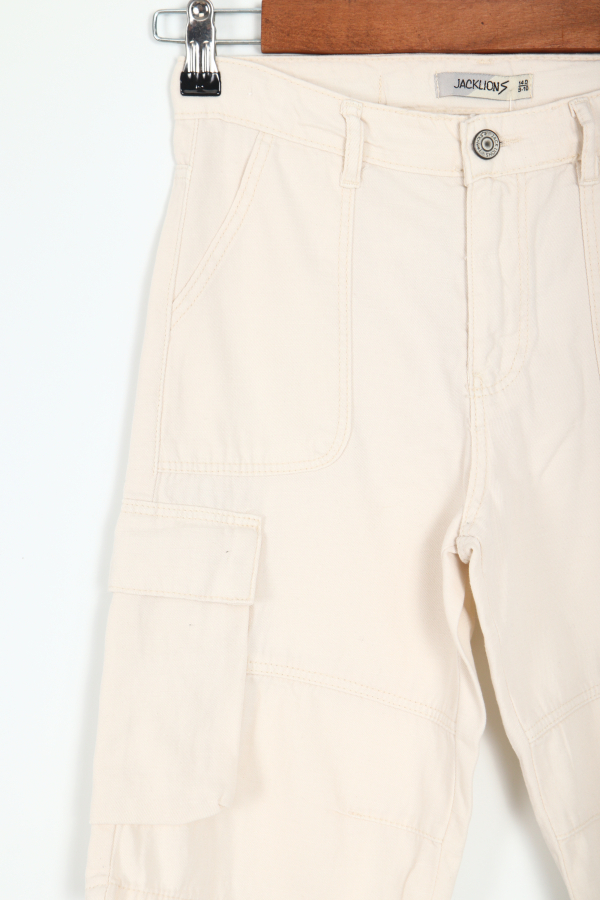 Kız Çocuk Şort 9-13 Yaş 25216 Taş Rengi - 2