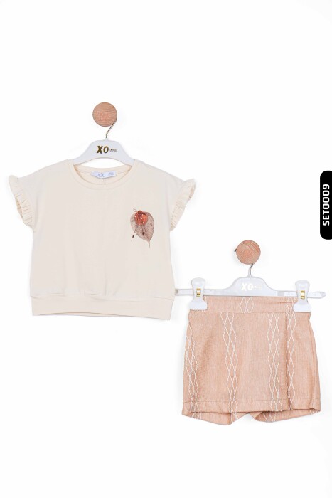 Kız Çocuk Şort 9Ay-4 Yaş 56608 Vizon - 5