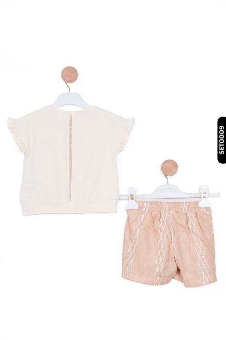 Kız Çocuk Şort 9Ay-4 Yaş 56608 Vizon - 6