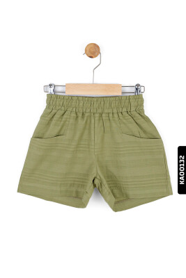Kız Çocuk Şort 4-8 Yaş 56503 Haki - 3